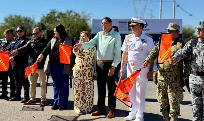 #Empalme Alcalde Luis Fuentes da banderazo a los operativos Lupe-Reyes y Héroes Paisanos; con el objetivo fundamental de preservar la seguridad de los ciudadanos durante estas fiestas decembrinas.