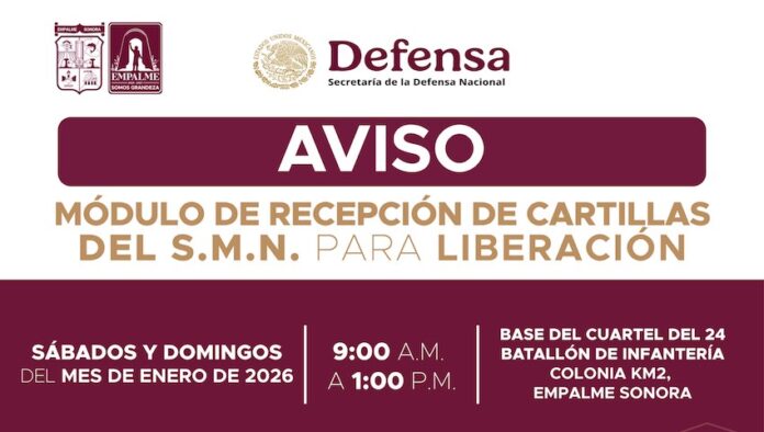 #Empalme Continúa entrega de cartillas liberadas del Servicio Militar Nacional; se agota el tiempo.