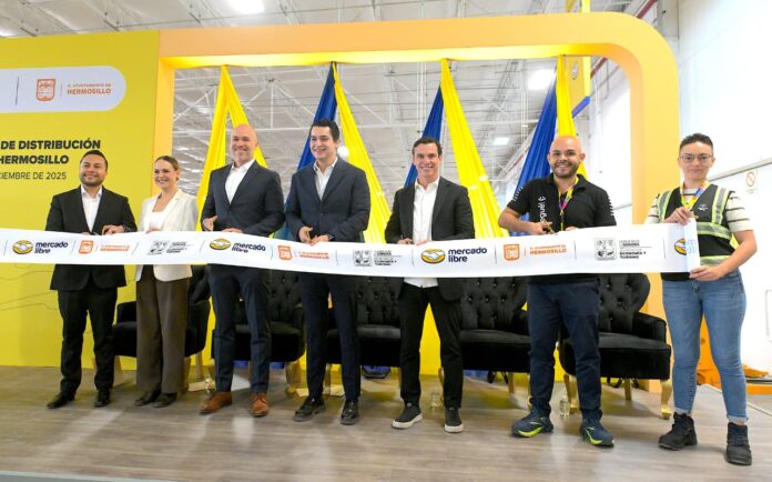 Nueva inversión de Mercado Libre en Hermosillo genera más de 100 empleos; el Gobierno Municipal participó en la inauguración del Centro de Distribuciones de Mercado Libre en Hermosillo.