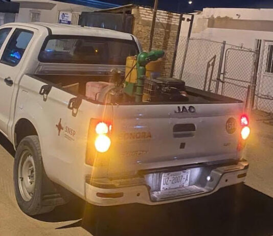 ¡Jornada de fumigación en Peñasco!