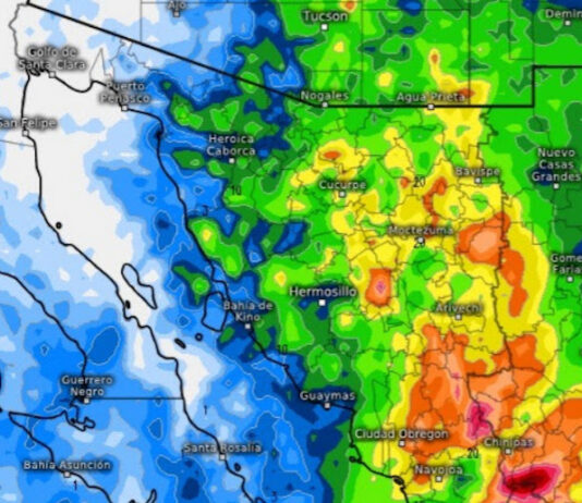 Se esperan lluvias en Sonora, sobre todo para sábado y domingo