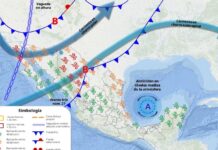 Se esperan hoy lluvias de ligeras a moderadas en noroeste, noreste y norte