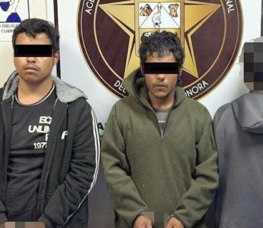 Operativo en Cajeme deja tres detenidos con droga y arma de fuego