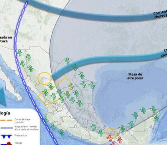 Nuevo frente frío podría estar generando caída de aguanieve o nieve