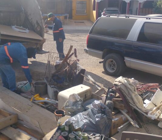 Retira Gobierno de Hermosillo 32 toneladas de cacharros al Norte de la ciudad