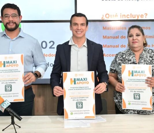 Presenta Gobierno de Hermosillo novena edición del programa Maxi Apoyo