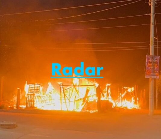 Acaba incendio con humilde vivienda