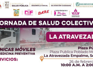 Llevarán jornada de salud colectiva al poblado Morelos