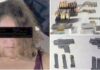 Cae mujer en posesión de cuatro armas, cargadores y cartuchos