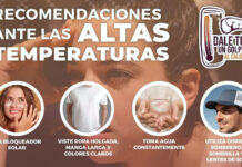 Llaman a protegerse ante altas temperaturas en la entidad