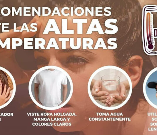 Llaman a protegerse ante altas temperaturas en la entidad