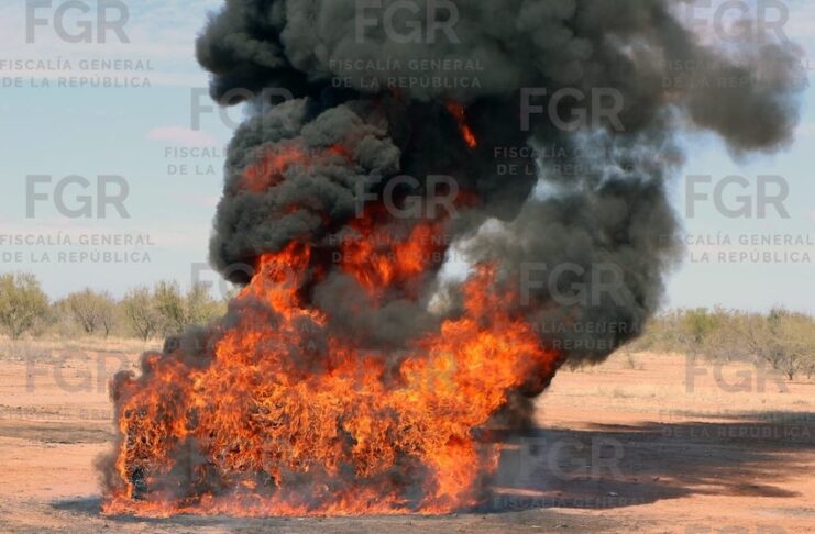 Incineran casi media tonelada de drogas en Hermosillo