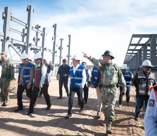 Reporta Gobernador Durazo 35% de avance en construcción del Hospital del IMSS en San Luis Río Colorado