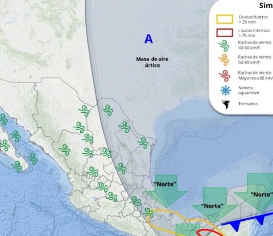Para hoy cielos mayormente despejados sin probabilidad de lluvia en Sonora