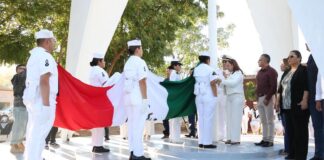 Realiza Ayuntamiento de Guaymas conmemoración del Día de la Bandera