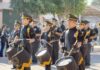 Realizan ordenado y colorido desfile conmemorativo al Día de la Bandera en Empalme