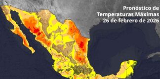Estará Guaymas a 38 grados centígrados, hoy