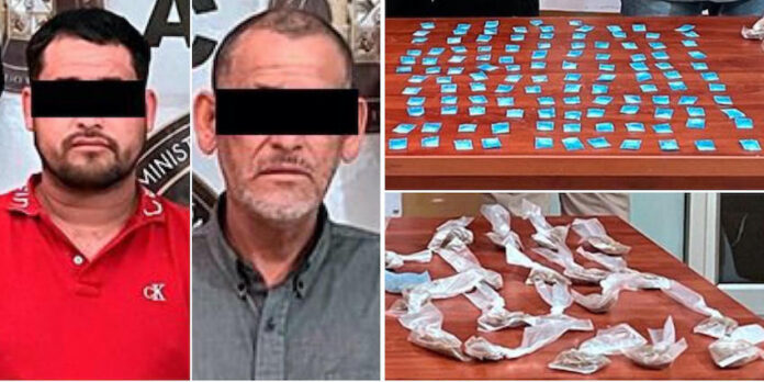 #Altar Mediante cateo caen dos sujetos por narcomenudeo; un Juez de control los ha vinculado a proceso; tenían en su poder 120 dosis de droga.