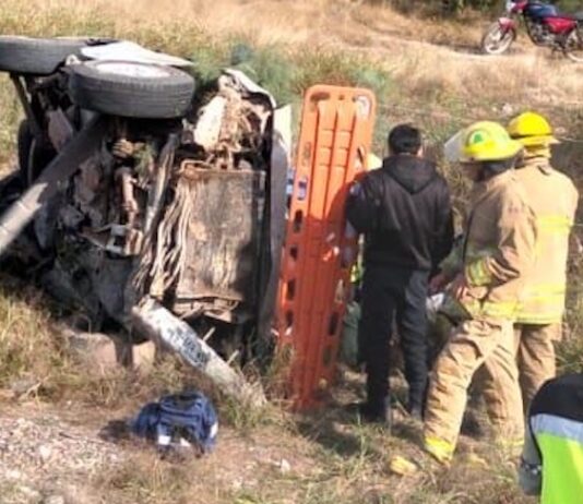 Volcamiento deja como saldo tres personas lesionadas