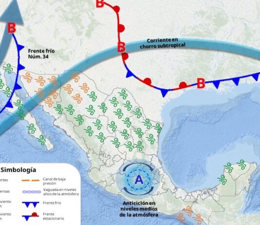 Se espera para este día aproximación de nuevo frente frío