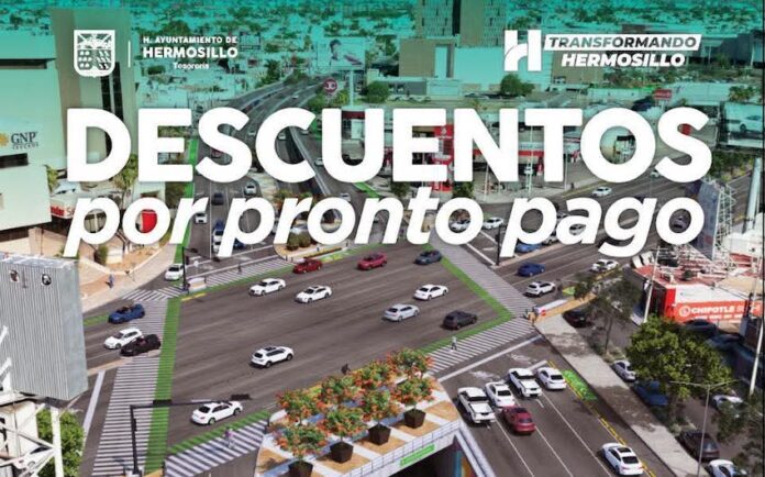 #Hermosillo Ofrece Tesorería Municipal 10% de descuento por pronto pago en predial durante febrero; del 1 al 28 de febrero de 2026, las y los contribuyentes podrán acceder a este beneficio.