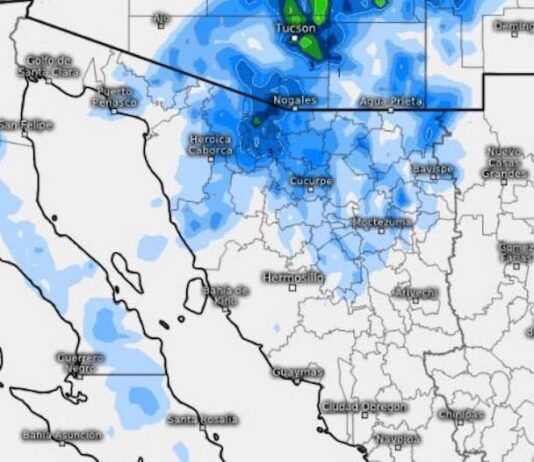 Para hoy, probabilidad de lluvia y rachas de viento de fuertes sobre el norte