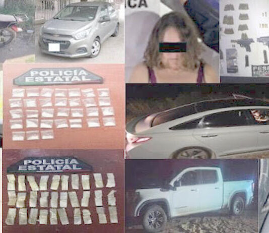 Aseguran armas, drogas y carros robados