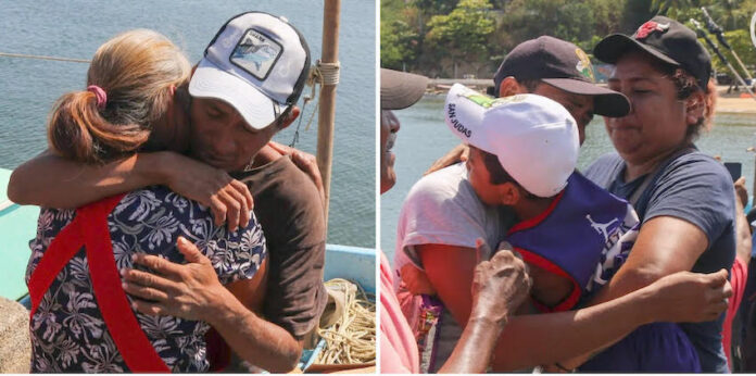 #Acapulco Durante 4 días comieron calamar y pescado crudo en altamar, al naufragar; dos pescadores fueron rescatados con vida; dicen nunca perdieron la fe y la esperanza.