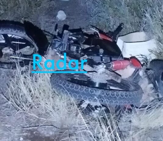 Trágica muerte de joven matrimonio que viajaba en una motocicleta
