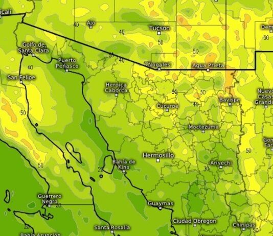 Alertan por fuertes vientos mañana, en Sonora