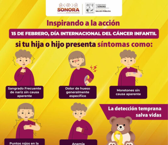 Exhortan a vigilar señales de alarma del cáncer infantil