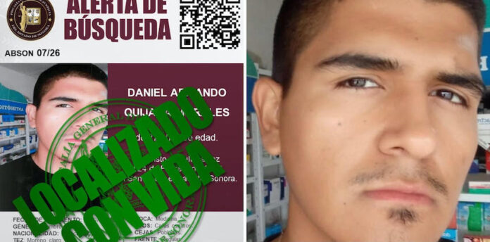 ¡Es localizado en Guaymas, pero dice, no quiere regresar a casa!; Daniel Armando fue encontrado hoy lunes, señalando que por su propia voluntad se ausentó de San Pedro El Saucito, en Hermosillo.