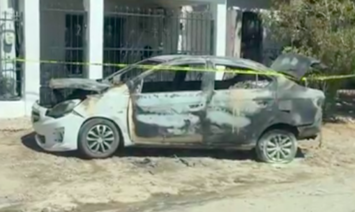 Trata de robar un vehículo, no pudo, y le prendió fuego; la Policía Municipal detuvo al de nombre Gaspar ‘N’, de 40 años de edad.