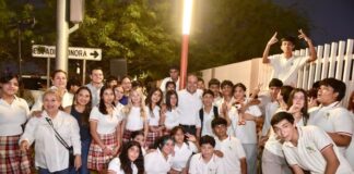 Invierte Toño Astiazarán en seguridad de las familias con tramos iluminados de Camina Segura