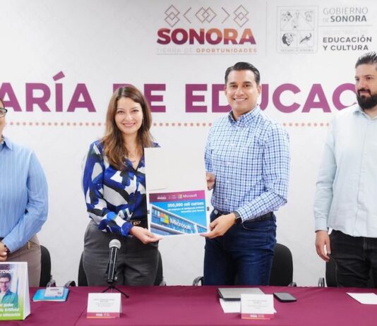 Alianza histórica entre el Gobierno de Sonora y Microsoft para capacitar a 350 mil personas en habilidades de IA