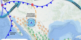 Durante la tarde-noche, se prevé la aproximación del frente frío número 38
