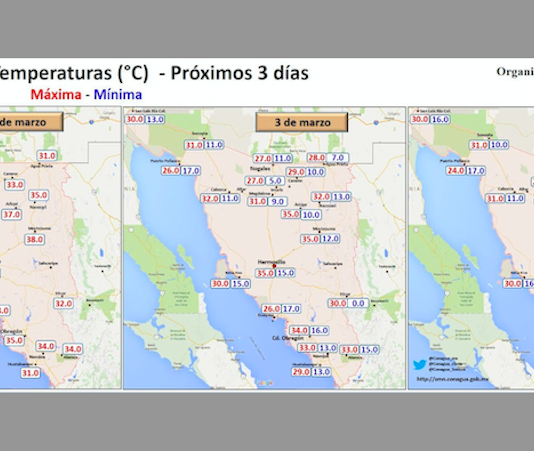 Se espera un ligero descenso de temperaturas por frente frío