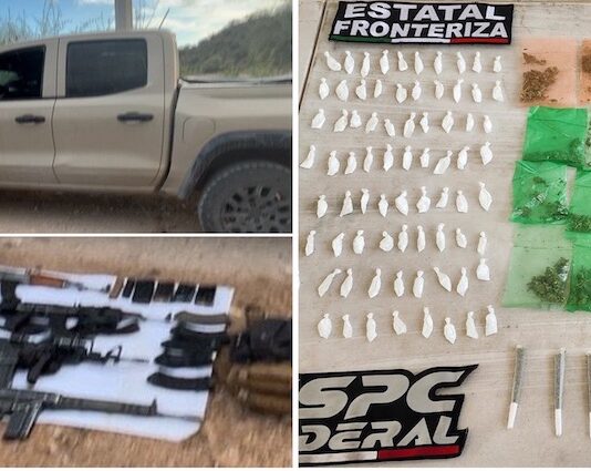Importante aseguramiento de armamento, municiones y droga