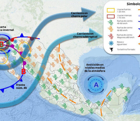 Cuarta tormenta invernal sobre el noroeste de Sonora