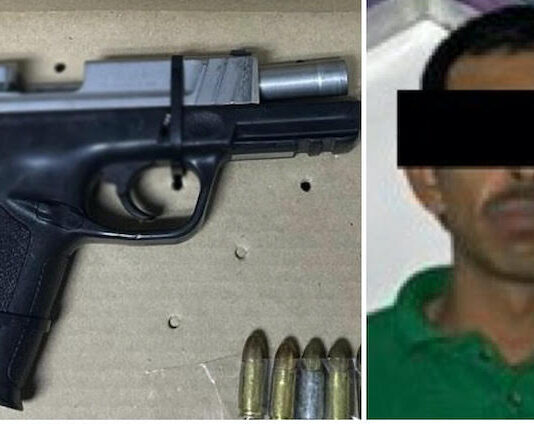 Detienen a sujeto en posesión de arma de fuego