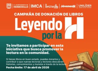 Lanza Gobierno Municipal de Hermosillo la campaña ‘Leyendo por la H’