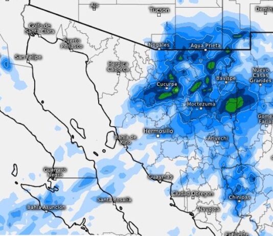 Jueves y viernes se esperan lluvias ligeras, en norte y noreste de Sonora