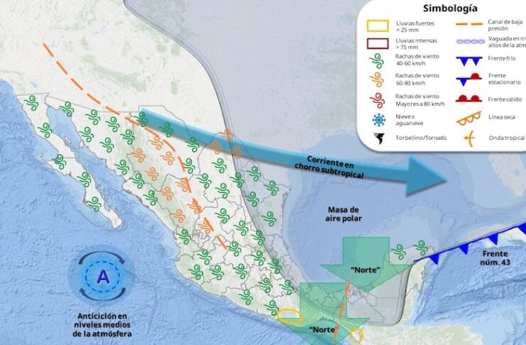 Para hoy cielos mayormente despejados y sin probabilidad de lluvia en todo Sonora