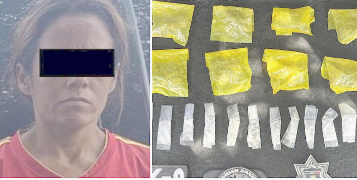 Detienen a mujer en posesión de droga; Ana “N”, de 33 años de edad, fue sorprendida en la colonia Nueva Esperanza.