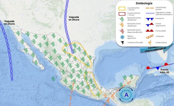 Nuevo sistema frontal ocasionará lluvias dispersas en Sonora; con ligero descenso en la temperatura, y amaneceres fríos en la zona montañosa de la entidad.