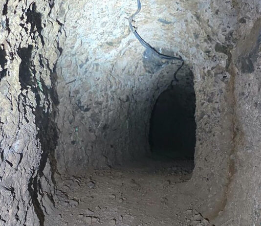 Descubren tunel en la línea fronteriza con Estados Unidos
