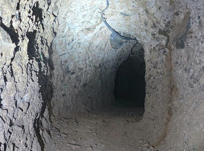 Descubren tunel en la línea fronteriza con Estados Unidos; hay un sujeto detenido, relacionado con un grupo criminal generador de violencia en la región.