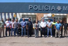 Entrega doctora Karla Córdova González unidades para balizamiento a la Dirección de Seguridad Pública y Tránsito Municipal