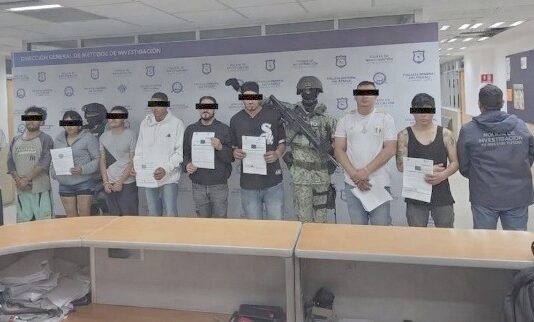 Caen 9 integrantes de una célula del crimen organizado