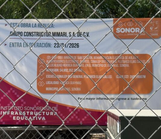 Concluyen obra de electrificación en CONALEP Guaymas
